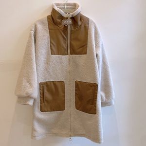 ONLY TEDDY LONG COAT NWT